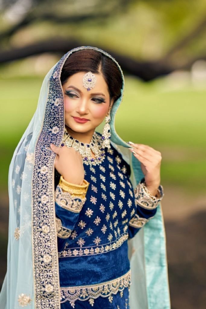 Asian Bridal makeup portfolio category by Sana Kinaan Dubai