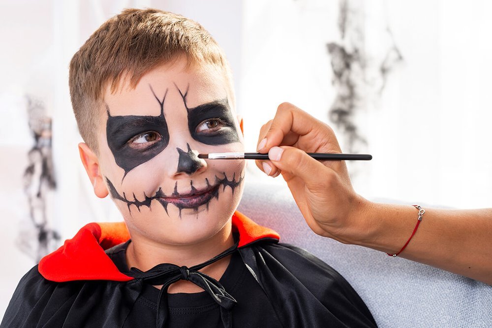 Child Face Painting by Sana Kinaan, Dubai